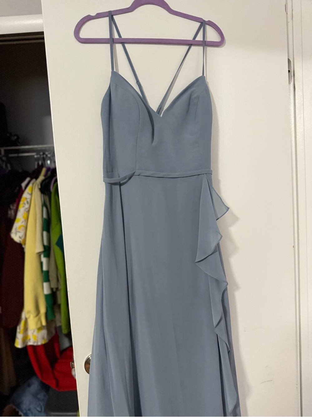 Azazie Dusty Blue Dress